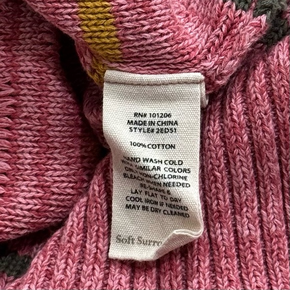 Soft Surroundings Lisabetta Sweater Knit Stripe Artsy Comfy Size M - Picture 7 of 9